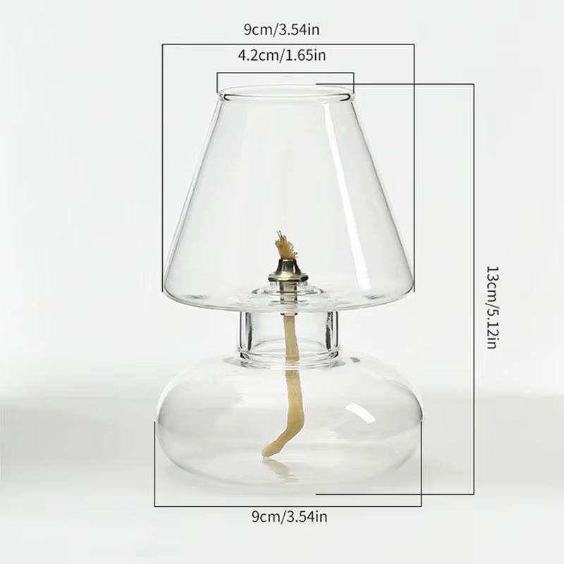 Lampe à huile en verre pour réception de mariage, centre de Table, Vases, centres de Table, étagère 