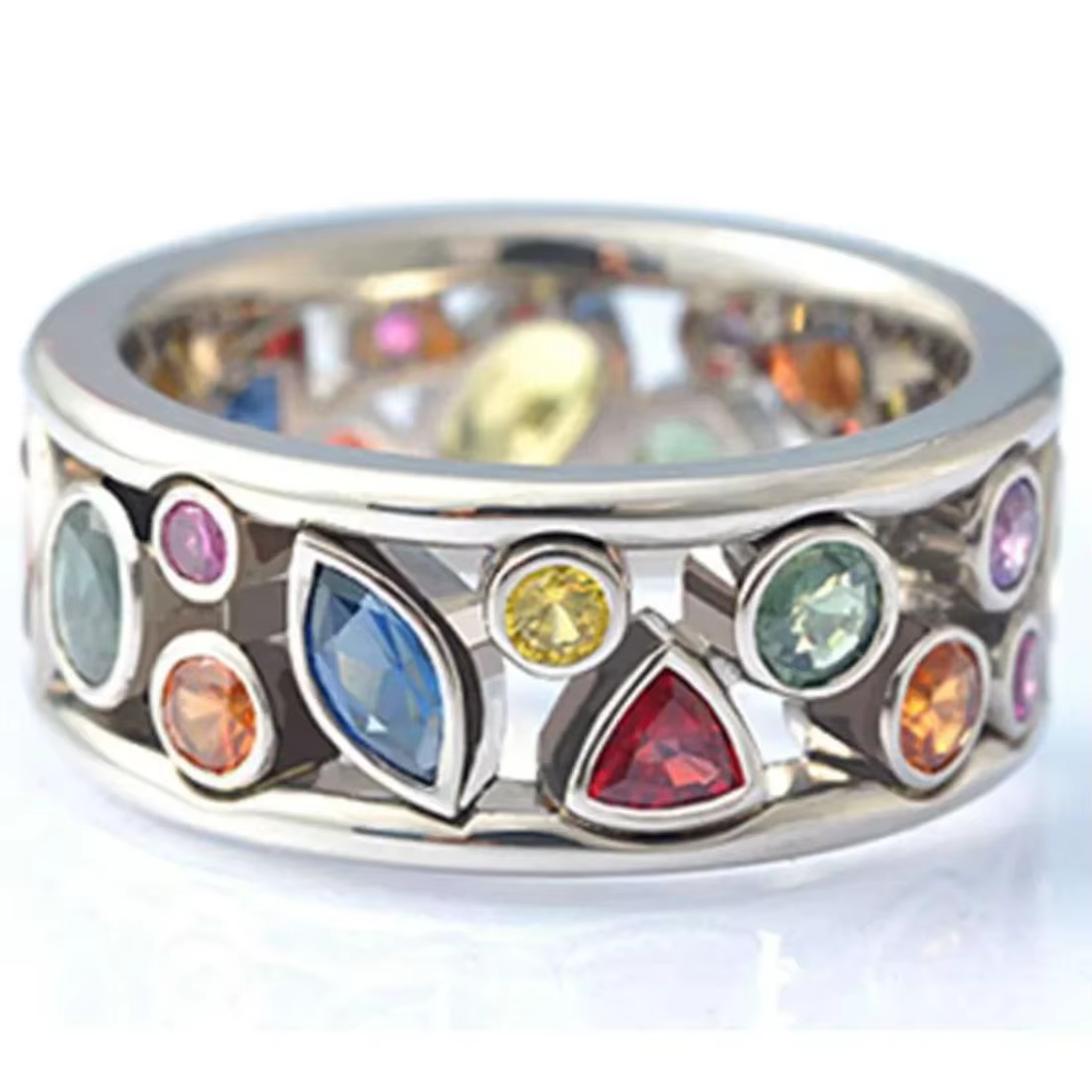 Bague Magique Colorée en Clip Ionix pour Femme et Homme, Bijou de Couple Magnétique, Thérapie, Perte