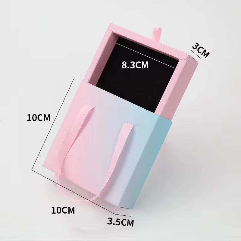 Boîte à bijoux avec poignée, sac pour Bracelet de mariage, bague, boucles d'oreilles, collier, embal