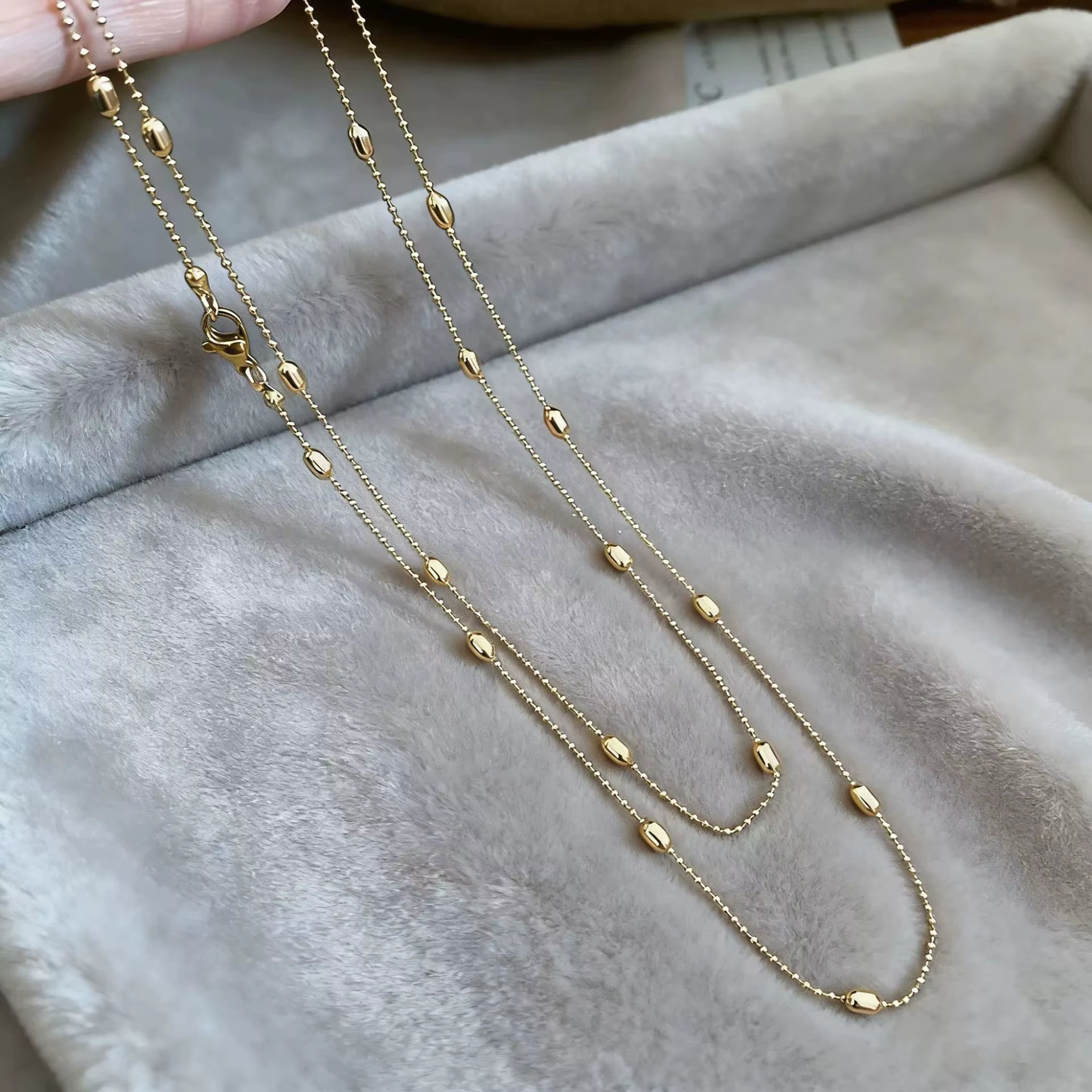 Collier ras du cou Vintage pour femmes, couleur or argent, Double couche, Long empilable, chaîne de 