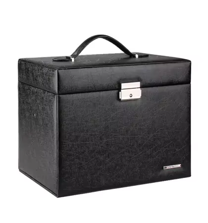 Grande boîte à bijoux blanche pour filles, organisateur de rangement en velours, étui de voyage, sup