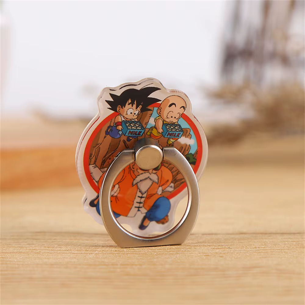 Dragon Ball dessin animé bague support pour téléphone portable acrylique créatif Anime paresseux sup