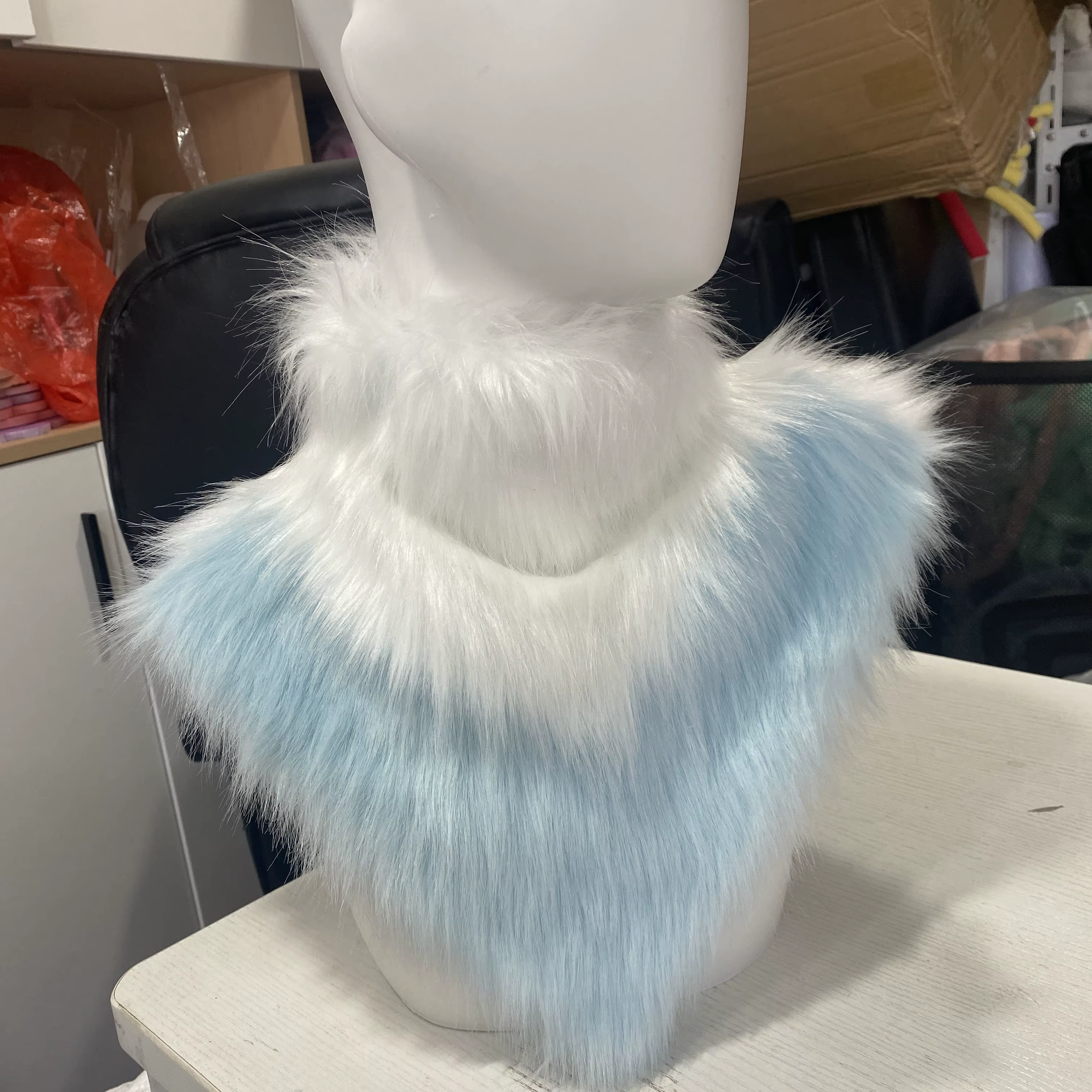 Col en Fourrure Courte pour Costume d'Animal, Écharpe, Bavoir, Accessoires Partiels, Costumes Cospla