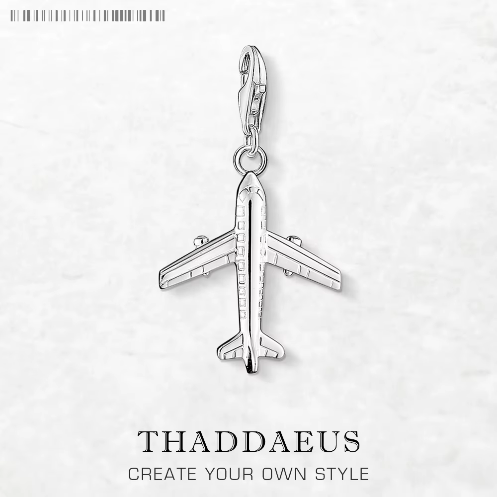 Pendentif avion balancent breloque nouveauté 925 en argent Sterling avion cadeau Simple mignon bijou