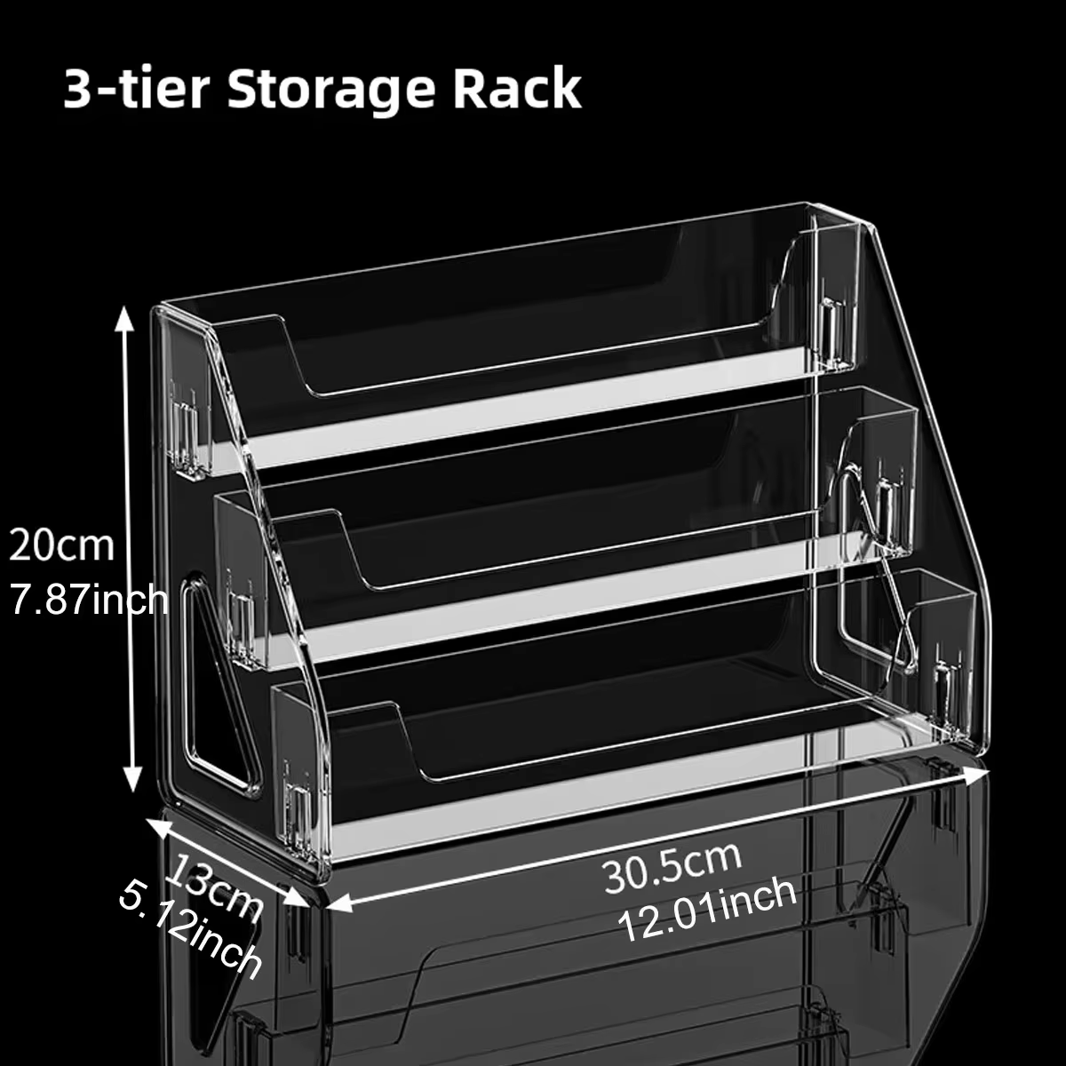 Présentoir de rangement transparent pour cartes et bijoux, idéal pour cartes de vœux, cartes étoiles