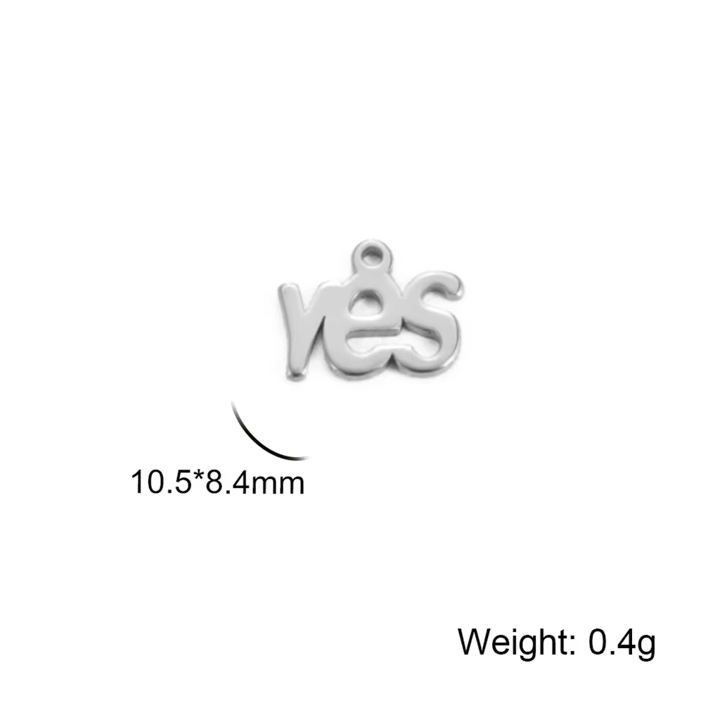 Breloques en acier inoxydable pour bijoux, boucles d'oreilles exécutives, bracelets, collier, access