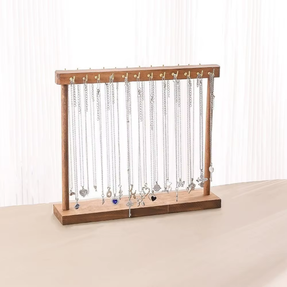 Organisateur de bijoux en bois, porte-collier, Design exquis, présentoir de bijoux, Support de range