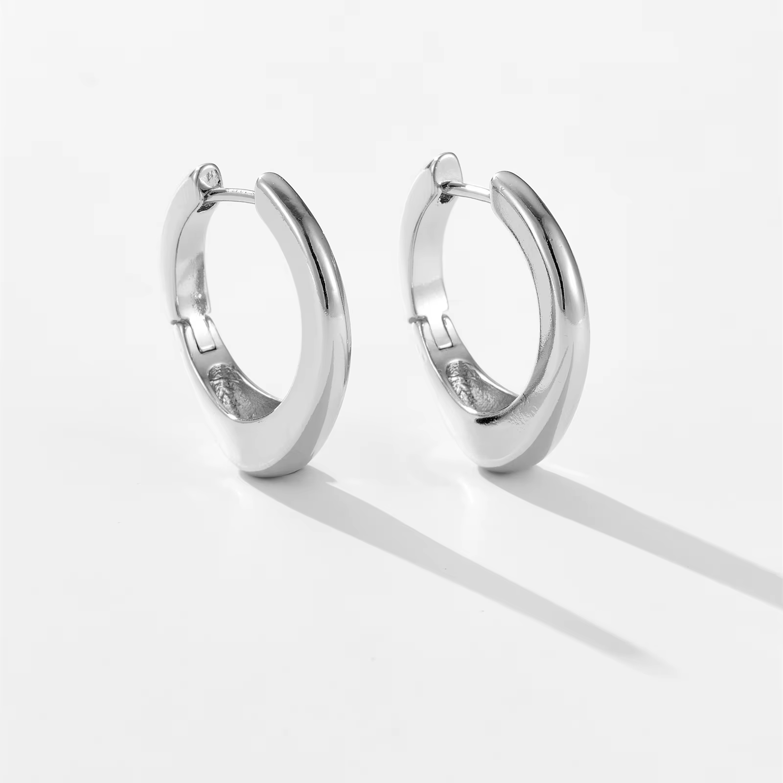 DPLAOPA – grand cerceau irrégulier en argent Sterling 925, Piercing Huggies pour femmes, bijoux fins