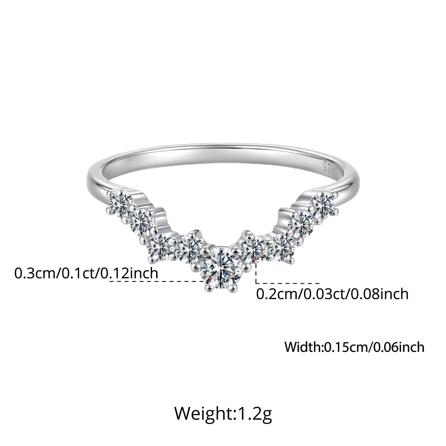 BAMOER – bague en moissanite à coupe coussin 1-1.68CT, en argent Sterling 925, empilable, pour femme