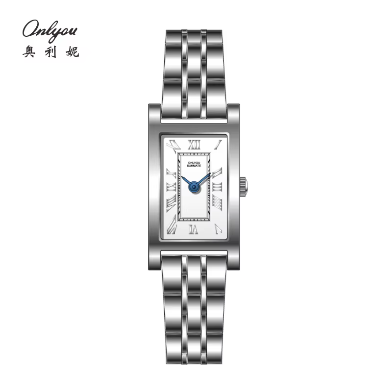 Montre à quartz de luxe pour femme ONLYOU, cadran en alliage avec mouvement japonais, style vintage,