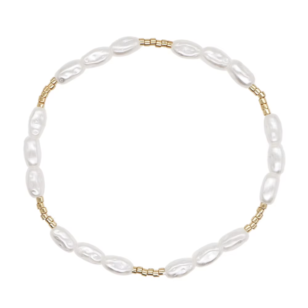 Go2boho nouveau en minimaliste mince Imitation perle perle Bracelet été mode Chic femmes bijoux
