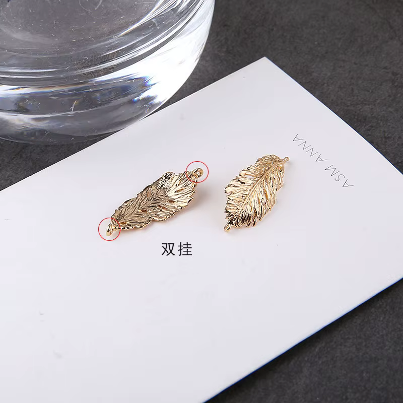 Boucles d'oreilles en cuivre plaqué or, 1 pièce, accessoires de bijouterie à faire soi-même, rétenti