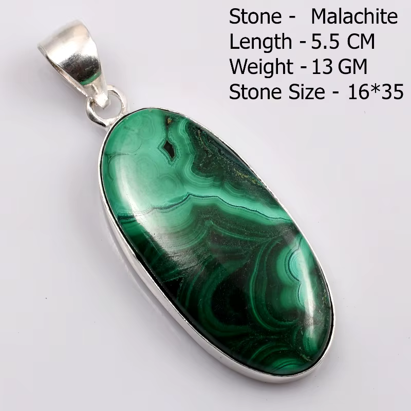 Pendentif en malachite véritable, bijoux pour femmes, cadeau