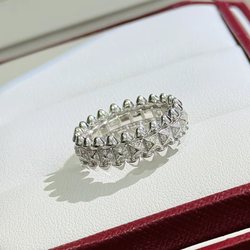 Bague de luxe en argent Sterling 925 véritable pour femmes, Rivets, pyramide, Triangle, balle, Micro