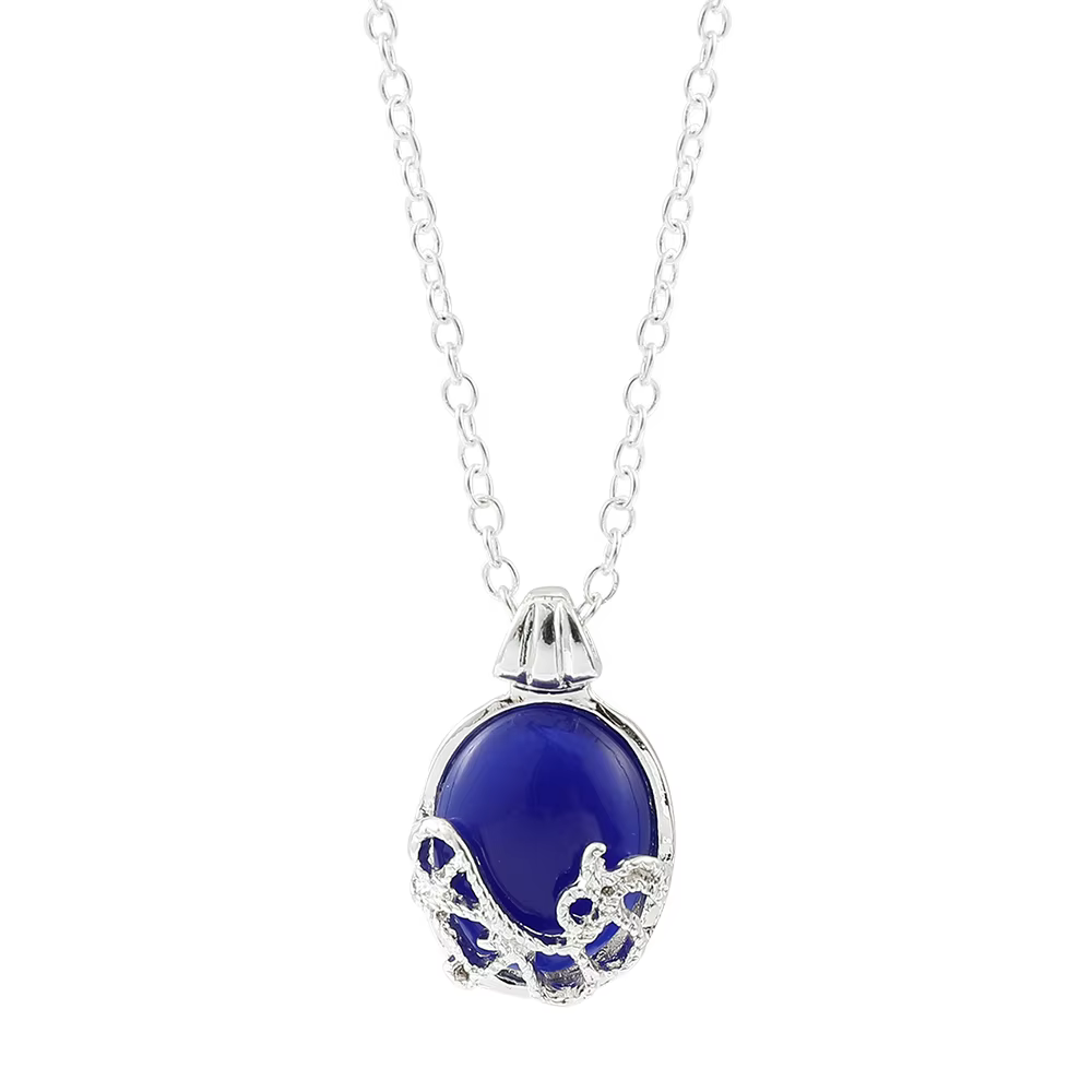 Collier tendance inspiré du film, pendentif romantique en cristal Vervain d'Elena Gilbert pour femme