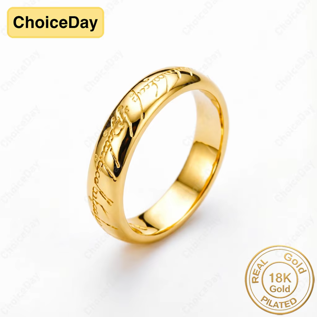 Bague en or plaqué 18 carats avec lettre gravée - Bijou élégant pour femme, idéal pour les fiançaill