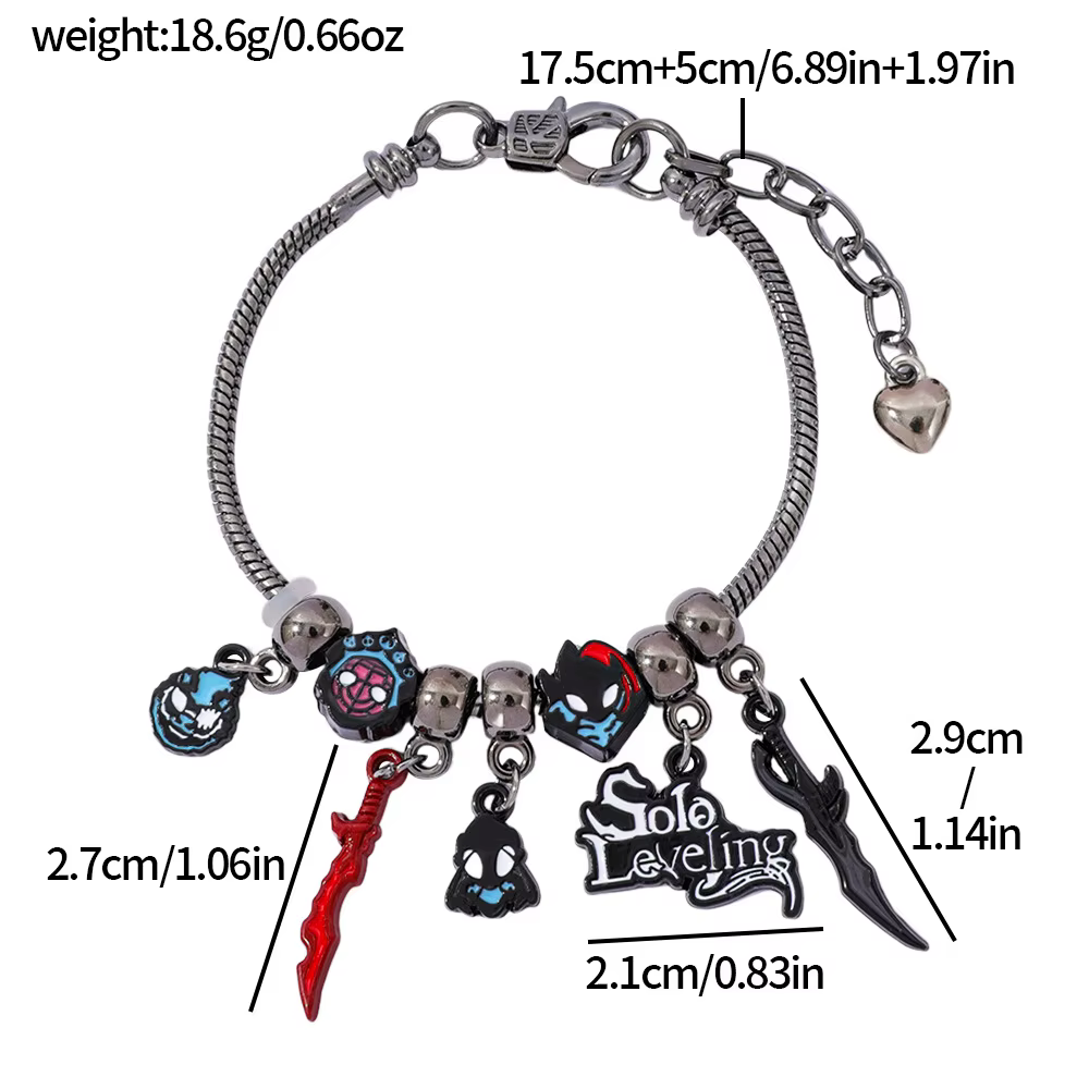 Bracelet DIY en perles émaillées, série manga et anime japonais, cadeau de collection pour les fans,