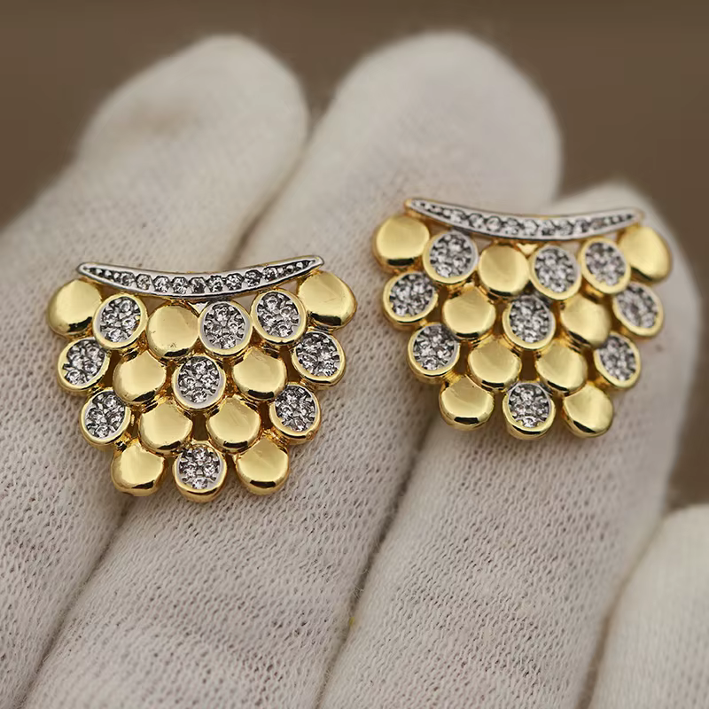 Boucles d'oreilles géométriques en cristal de luxe pour femmes, nouveau Design de vue, marque de mod