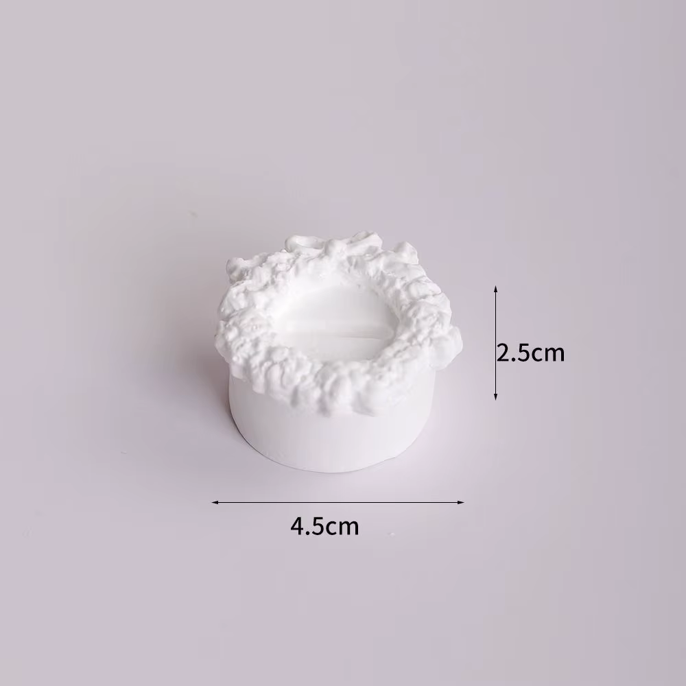 Présentoir à bijoux en gypse blanc, boîte de présentation créative, support de rangement, accessoire