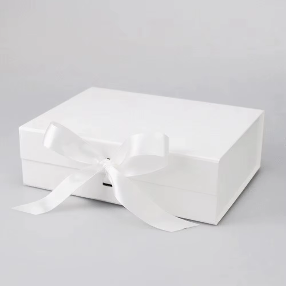 Boîte de proposition personnalisée de luxe pour demoiselle d'honneur, boîte cadeau blanche, noire, r