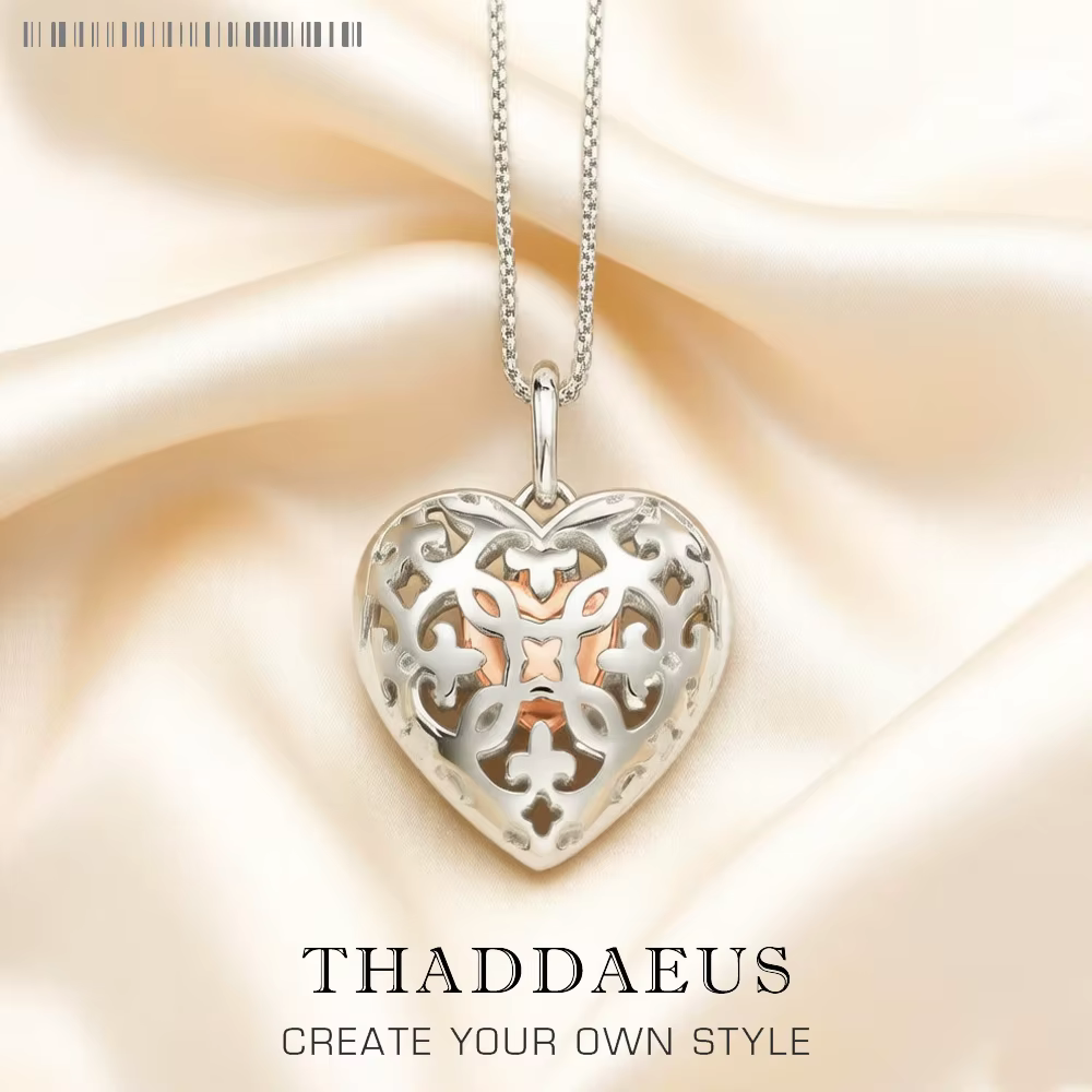 Collier coeur médaillon flambant neuf lien chaîne bijoux de mode Europe 925 en argent Sterling cadea