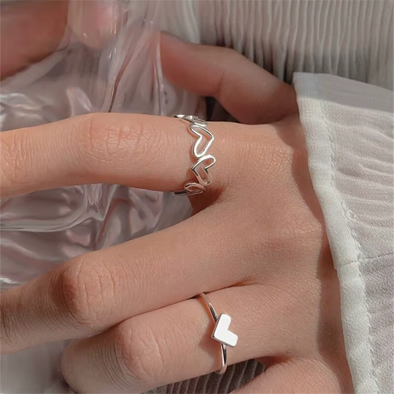 Bague croisée Hip Hop sur chaînes de doigts, bijoux réglables, bagues gothiques, bagues esthétiques,