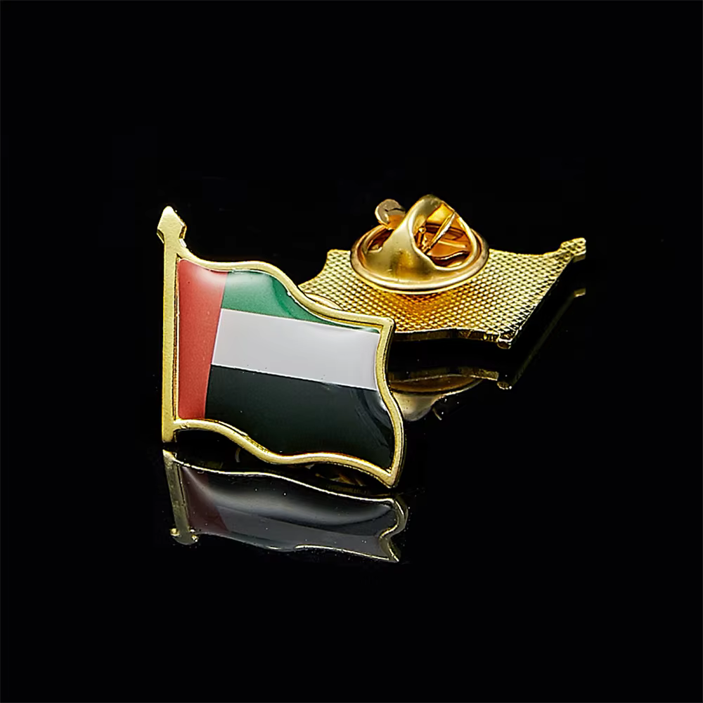 Broche en Métal Fluide, Danemark ge de Revers, Bijoux, Accessoires de Sac, Emirats aniques Unis