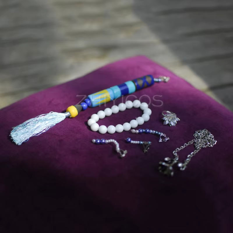 Accessoires de Cosplay Final Fantasy X Yuna, collier + Bracelet + bague + 3 pièces/boucles d'oreille