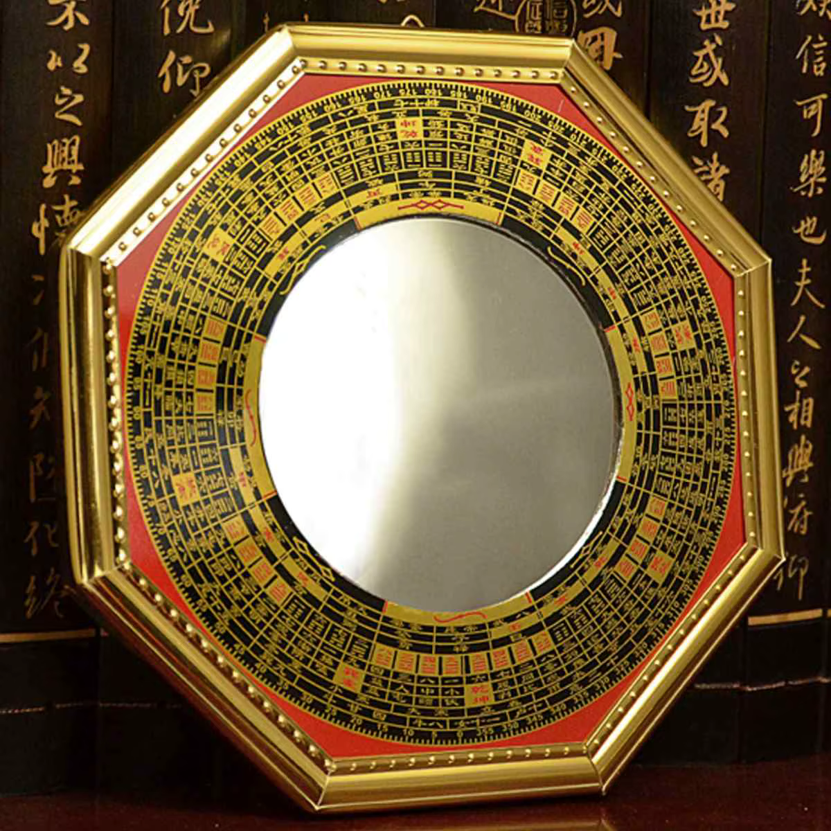 Porte-bonheur chinois Feng Shui Dent convexe Bagua FengShui miroir taoïste Talisman énergie décorati