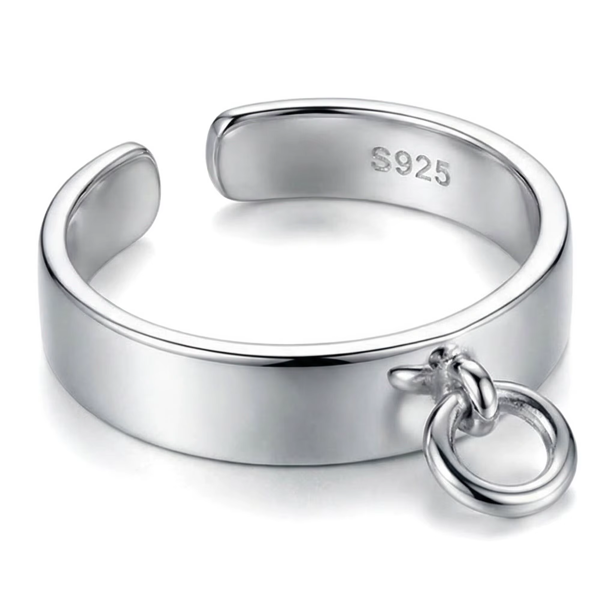 F.I.N.S – bague Chic en argent Sterling 925 pour femme, Style coréen INS, pendentif en petit cercle,