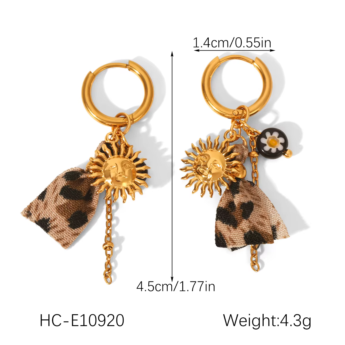 Parure de bijoux imprimé léopard pour femme en acier inoxydable, bracelet et collier tendance 2026, 