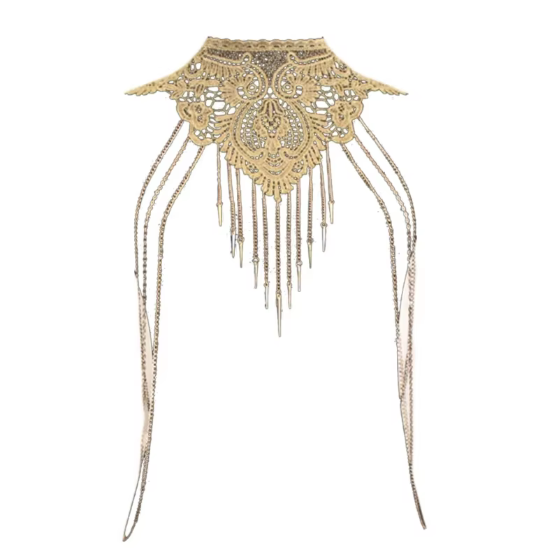 Collier Sexy pour femmes, chaîne de corps en boîte de nuit avec chaîne réglable, bijoux pour fête de