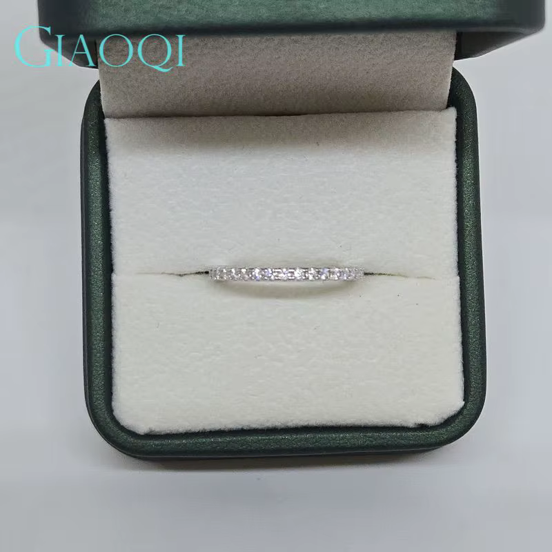 GIAOQI Original PT950 platine Total 1 Carat rond brillant coupe Pass diamant testeur D couleur Moiss