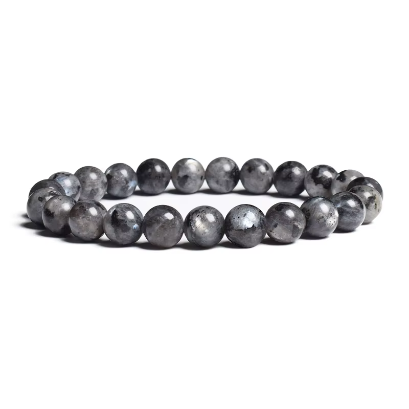 Bracelet en pierre de lune blanche naturelle véritable, perles élastiques pour femmes et hommes, cad