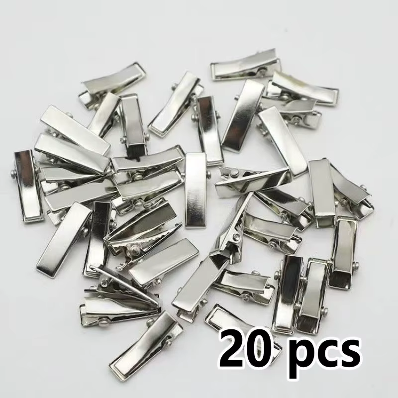 20/50/100 pièces Mini taille 2cm petite pince à cheveux couleur métal bijoux à bricoler soi-même acc