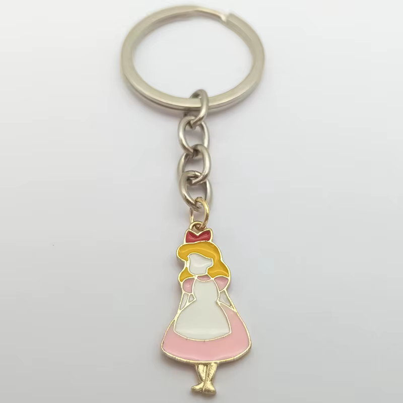 1 pièce de bijoux de mode de haute qualité, porte-clés Alice au pays des merveilles, montre tasse à 