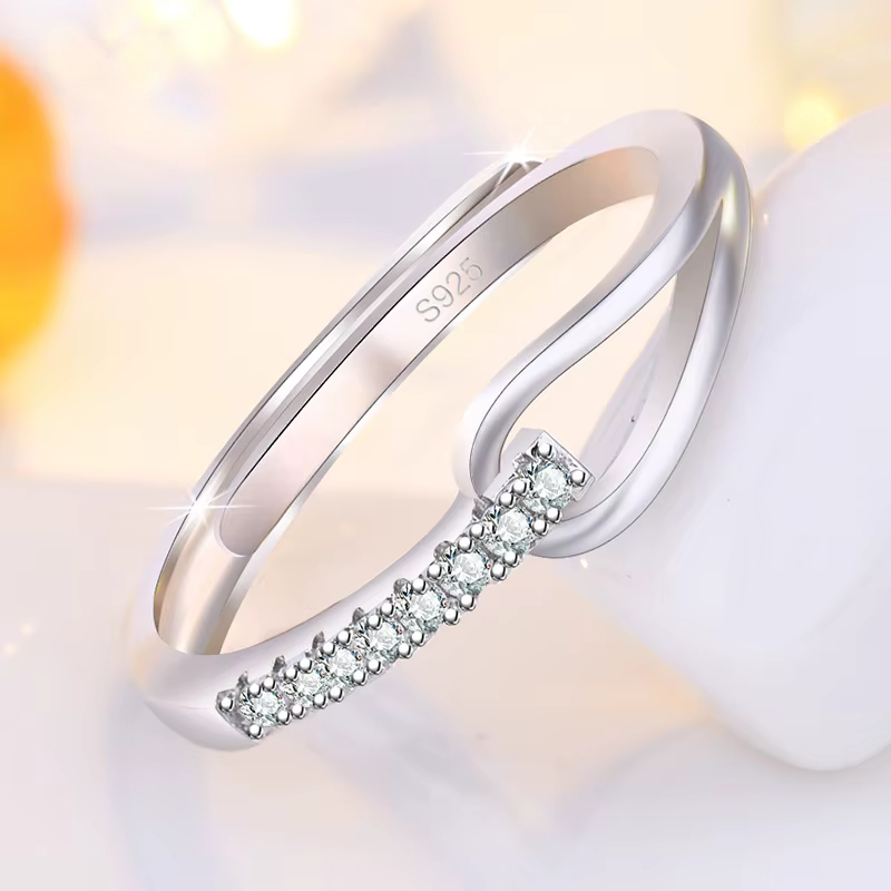 Bagues en argent Sterling 925, classiques brillantes, en Zircon pour femmes, bijoux de fiançailles, 
