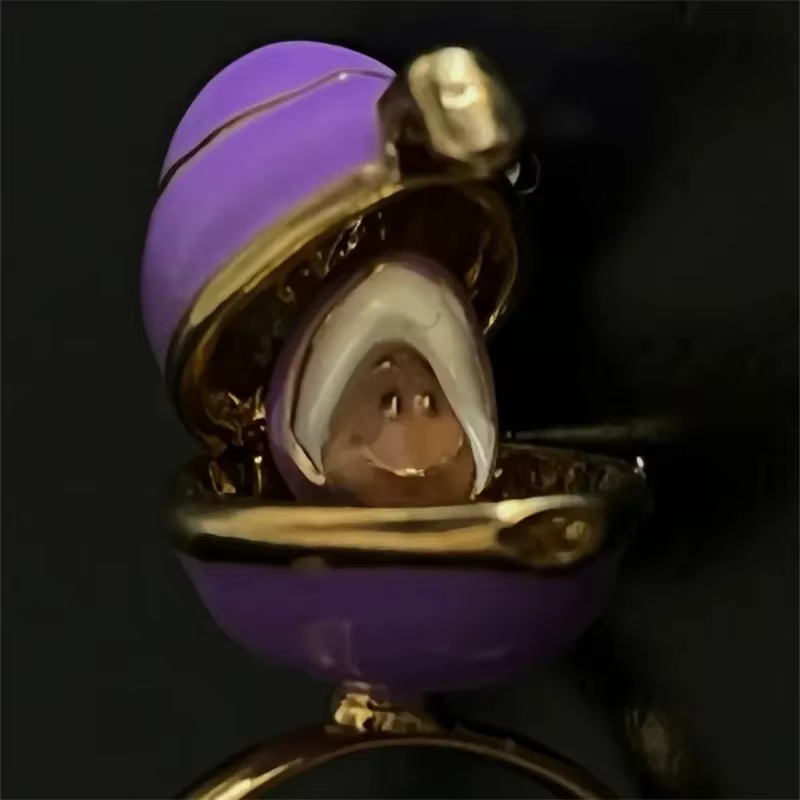 Anneau bébé Alice au pays des merveilles, ouvrable, style anime, créatif, pour l'index