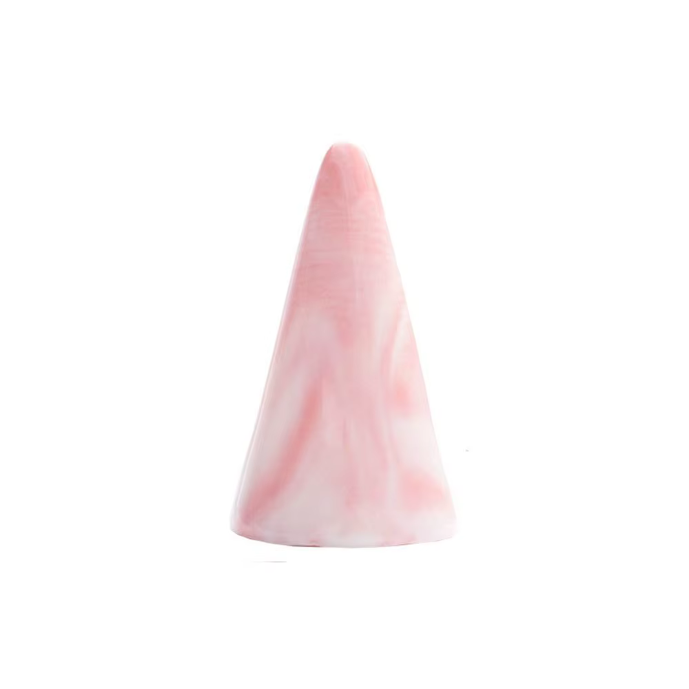 Porte-bague en céramique en forme de cône, décor en marbre, présentoir à bijoux, rangement pour mati