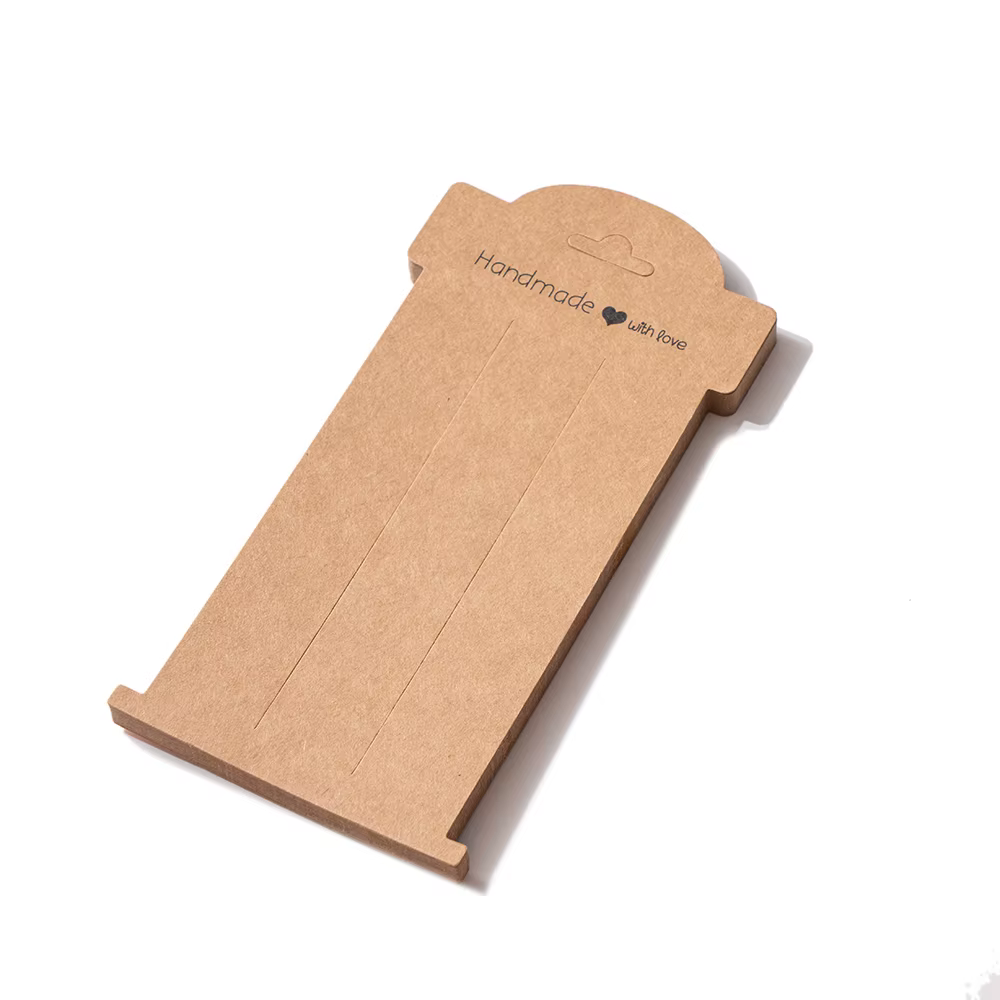 Carte d'affichage de pince à cheveux, porte-épingle à nœud, carton pour bijoux, emballage cadeau, fo