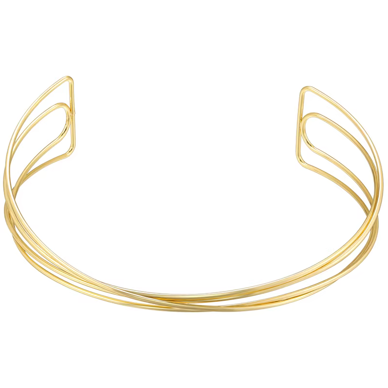 Collier unisexe en acier inoxydable plaqué or 18 carats, classique, minimaliste, géométrique, hypoal