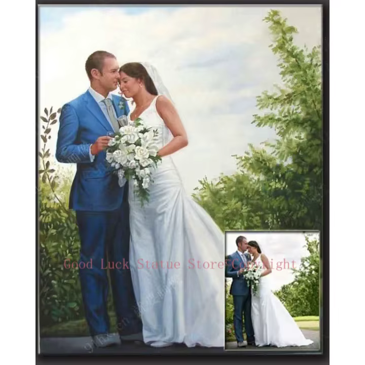 Meilleur cadeau d'anniversaire de mariage # TOP ART, service personnalisé, photo de mariage personna