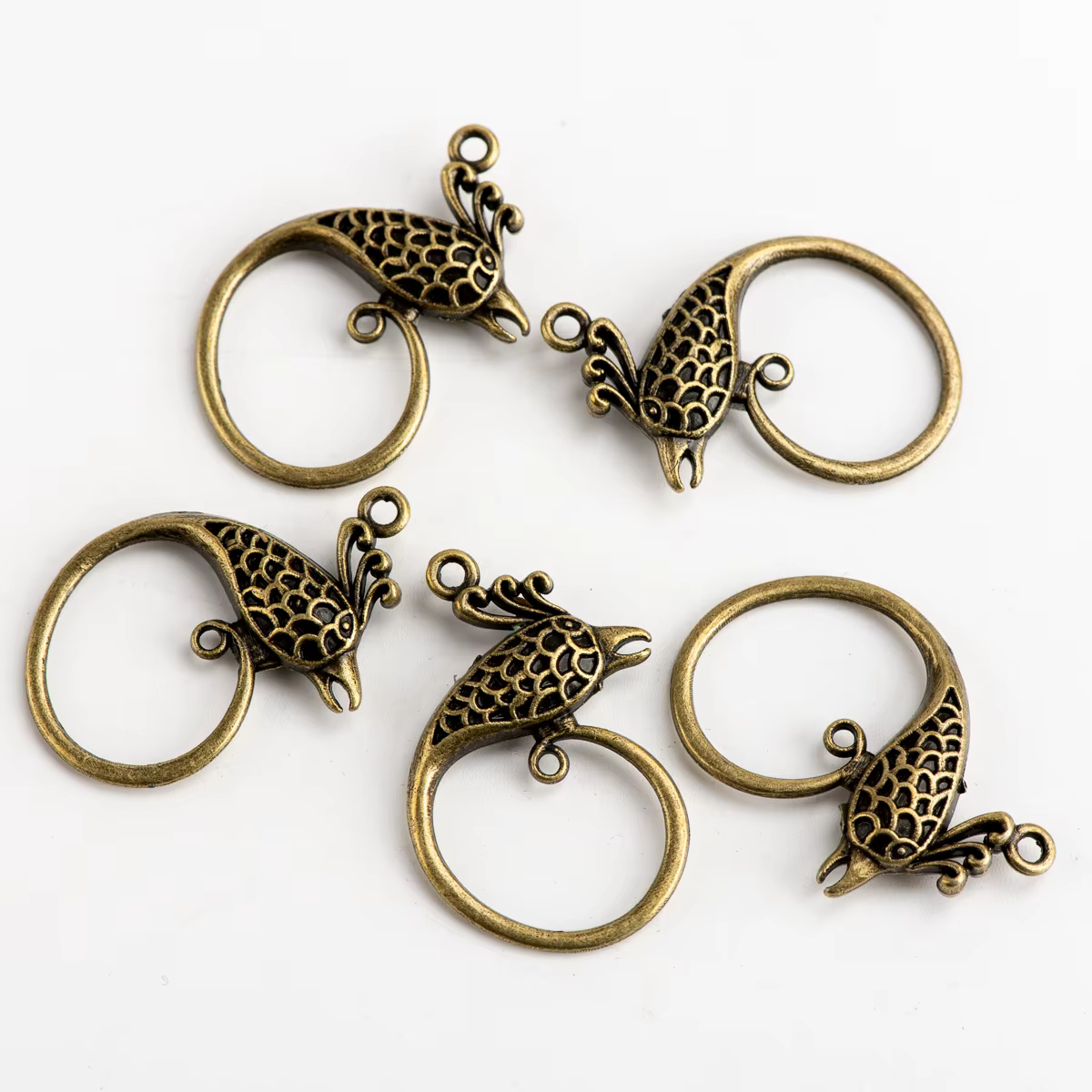 Phoenix – pendentif en alliage pour fabrication de bijoux, DIY, vente en gros, bijoux de Costume, ré