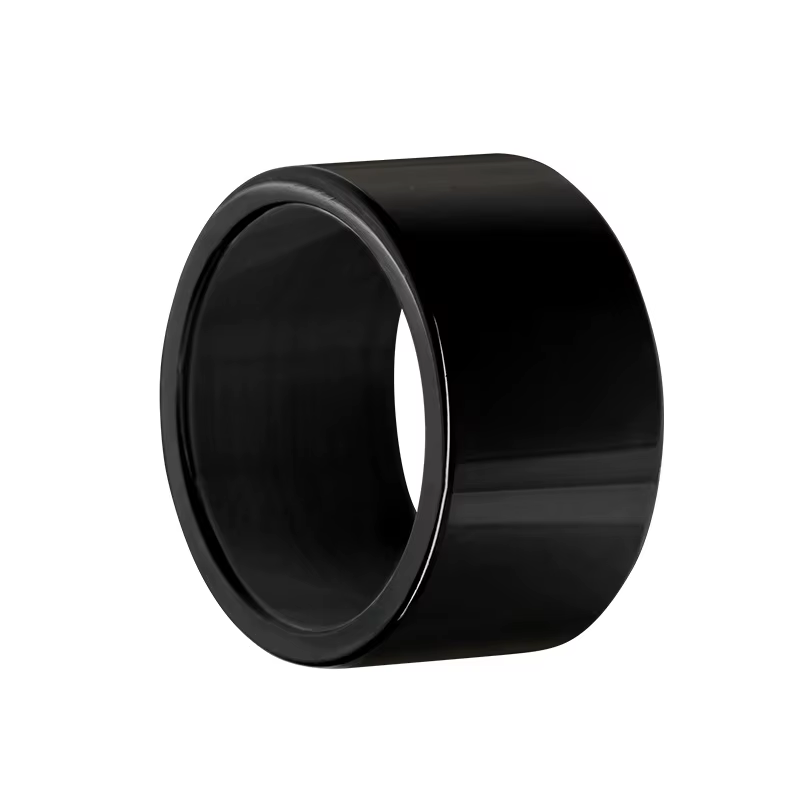 Bague brossée de haute qualité pour hommes, en acier inoxydable, 12mm de large, Punk volumineux, acc