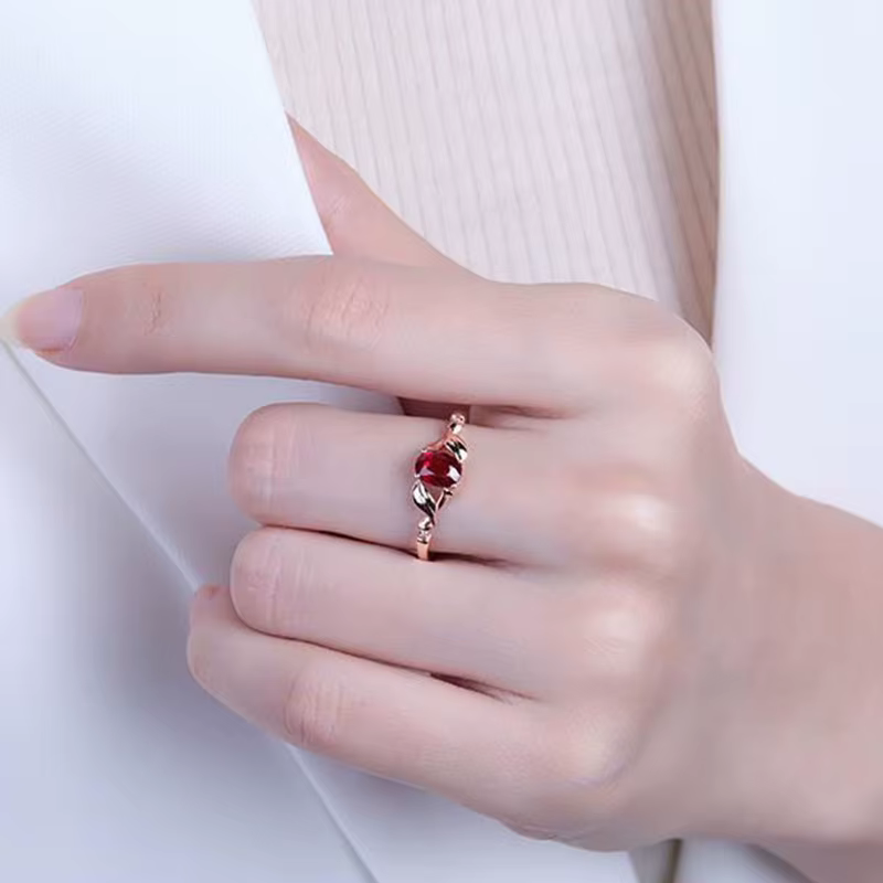 Bague en argent et diamant pour femmes, bijou de luxe, réglable, Glamour, Premium, pour mariage, fia