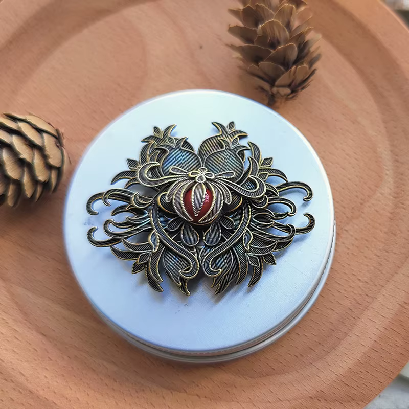 Broche en filigrane faite à la main, artisanat de styliste Original, style palais rétro chinois, neu