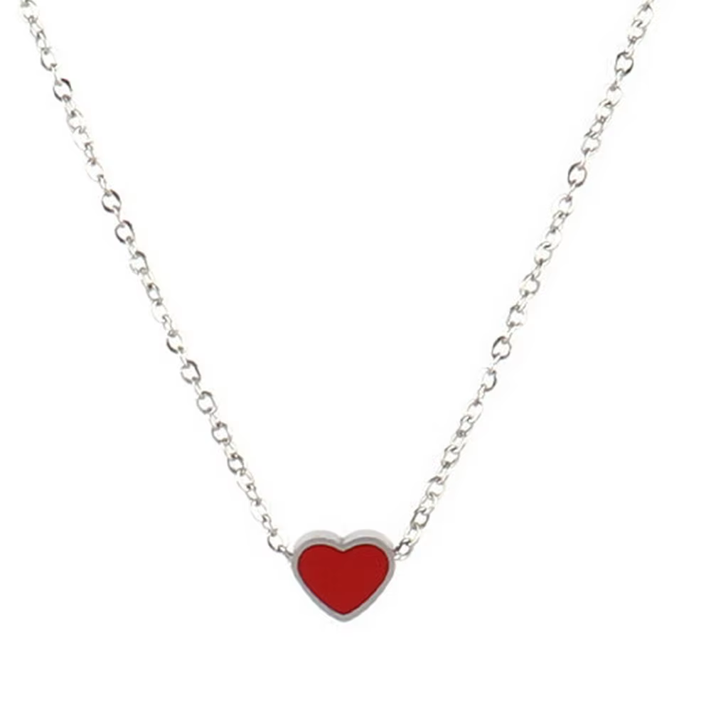Colliers en acier inoxydable pour femmes, pendentif en forme de cœur, breloques en or, chaîne, Desig