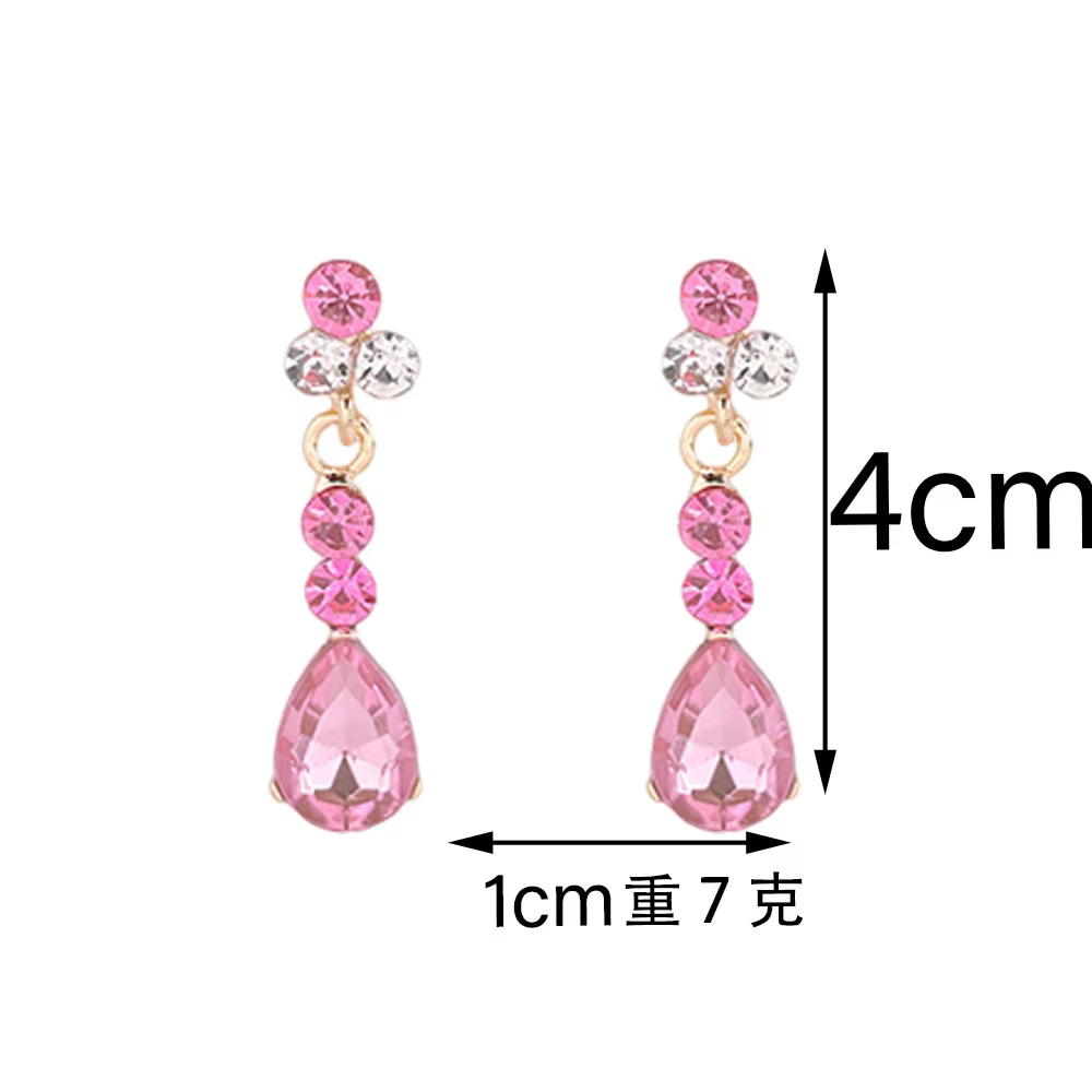 Ensemble de bijoux de bal de dîner européen et américain transfrontalier, collier, boucles d'oreille
