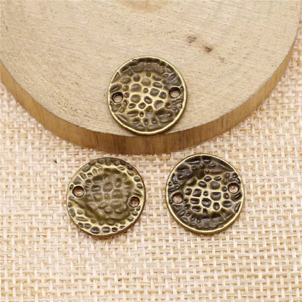 Éléments de connecteur géométriques circulaires, composants exécutifs de bijoux, ornements