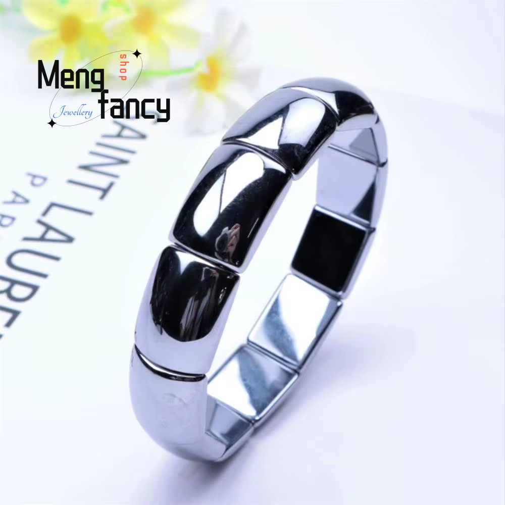 Bracelet en pierre d'énergie naturelle, main térahertz, nucléopolycristallin, silicium, simple, exqu